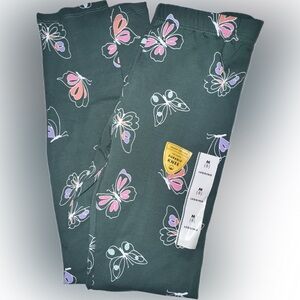 Cat & Jack Girls Medium Butterfly Print Leggings